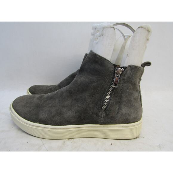 SOFFT Womens Size 7 M Dark Gray Suede Zip Ankle Fashion Boots Bootie - Picture 1 of 11